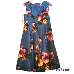 Size 6 beautiful blue floral dress!